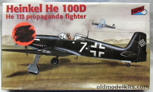 HiPM 1/48 Heinkel He- 100D -He-113 Propaganda Fighter - (He100D), 48-003 plastic model kit